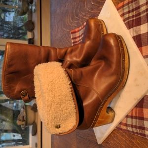 UGG Lynnea shearling leather boots 8